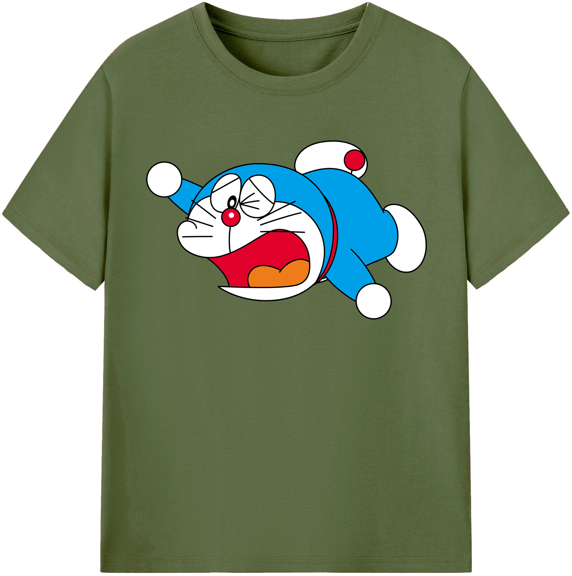 （画像用） ドラえもん Doraemon 綿100％半袖Tシャツ（フロントプリント）